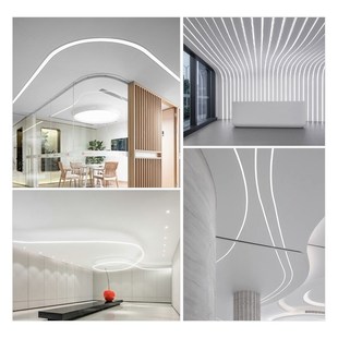 任意折弯led线形灯p圆弧线型灯嵌入式条形流水灯带预埋线性铝灯槽