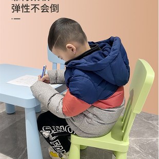 家用加厚儿童椅儿童桌椅凳子塑料椅学K习椅靠背幼儿园学习桌椅