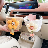 汽车出风口收纳置物盒车用储物袋车上垃圾桶手机盒车载Z神器挂袋