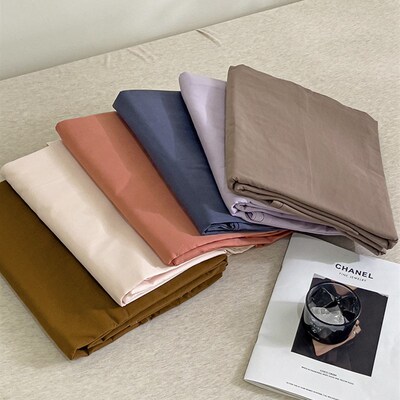 月光巴士多巴胺奶油色单品床单全棉纯棉床罩1.2米O1.5m1.8床上用