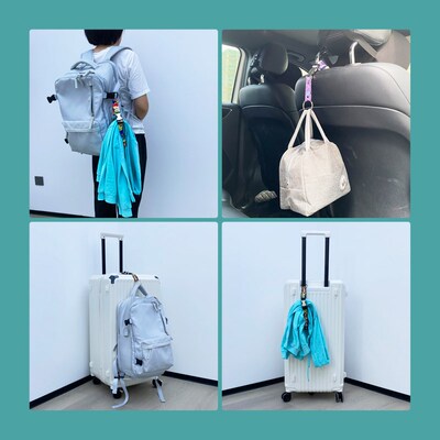 简约时尚便携挂钩带行李旅行x箱包外置通用固定绑带水杯挂绳挂钩
