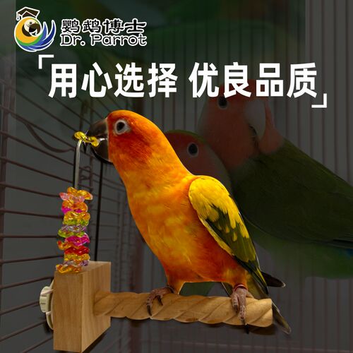 鹦鹉玩具啃咬转转k乐中小型鸟趣味啃咬娱乐解闷开发智力娱乐防咬