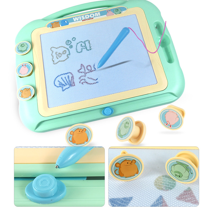 儿童画画板磁性写字板笔宝宝u婴儿小孩玩具1-3岁2幼儿彩色磁力涂
