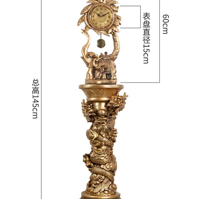 电视柜旁边摆件欧式落地装饰客厅招财玄关沙发进门大型轻奢两边象