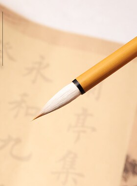 精选玉晖斋迟归专业级楷书行书专用毛笔狼羊兼毫初学毛笔大楷中楷