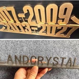 精选不锈钢金属拉丝实心数字酒店楼层索引指示门牌号电镀钛金铜字