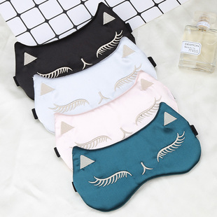精选儿童眼罩小孩学生睡眠专用遮光午睡可爱夏季真丝护眼睡觉女童