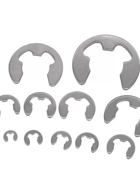 304不锈钢/GB896E型卡簧开口挡圈E形外卡环卡圈卡扣/DIN6799