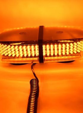 12-24V汽车警示灯 高亮240LED爆闪灯 爆闪短排吸顶灯频闪车顶灯