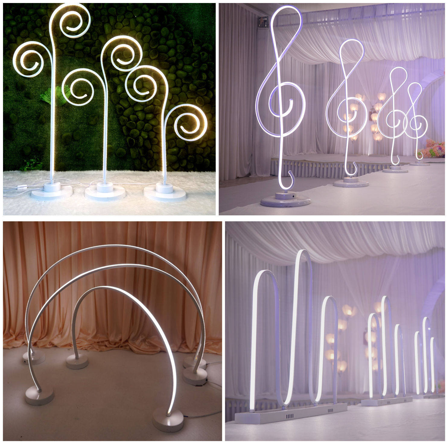 2019新款婚庆道具LED发光萌芽路引 婚礼道具迎宾区布置 场景布置