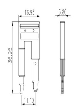 DSD03-4/16  侧/横联, 红色, 2位