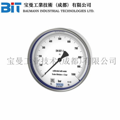 德国WIKA威卡全新100.0x 100.1x型双金属温度压力表温度压力测量