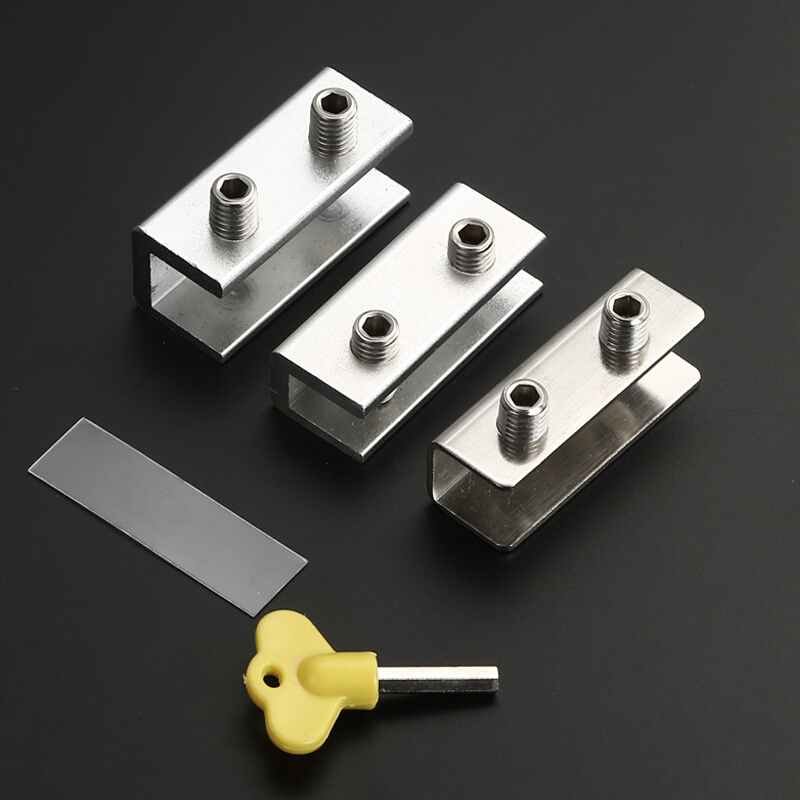 窗户通用款卡位限位器  家用不锈钢防盗免打孔窗户卡位限位锁