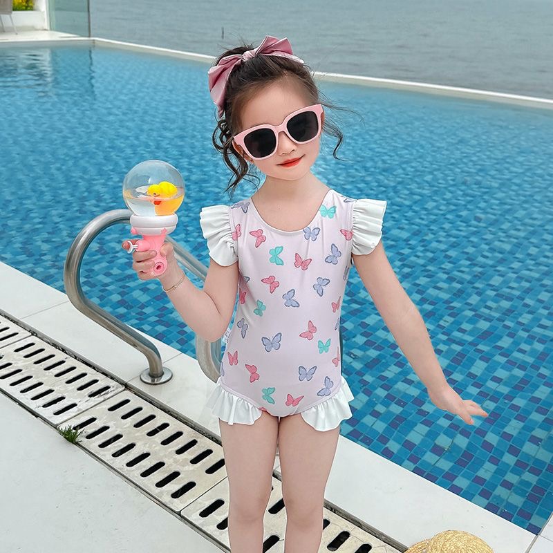 2025新款儿童泳装女童夏季女孩速干可爱海边度假泳衣裙式女款连体