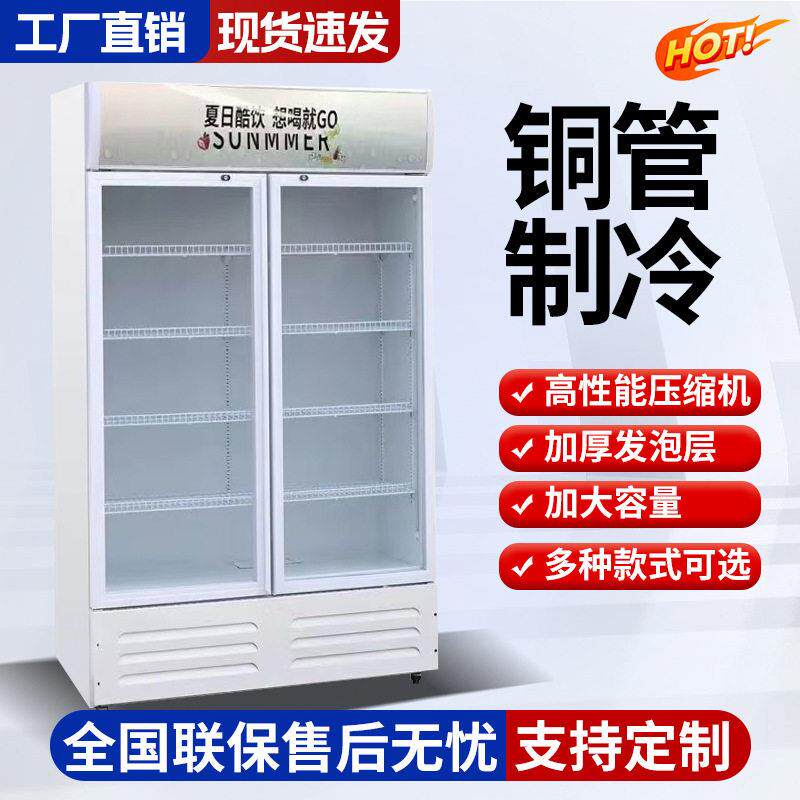 饮料展示柜冷藏冰柜保鲜双开门冷饮三门商用门啤酒冰箱商用级
