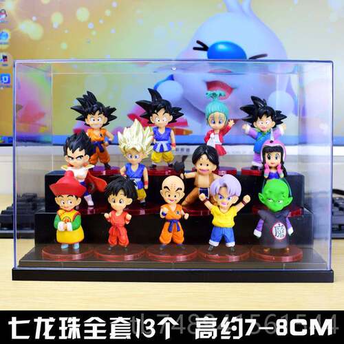 正品q七龙 珠动版漫手办全公仔孙悟空赛亚人偶模型车载摆件套玩具