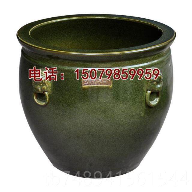 正品包邮金景德器镇陶瓷鱼缸养鱼乌碗睡莲花盆荷花水缸龟缸大号摆