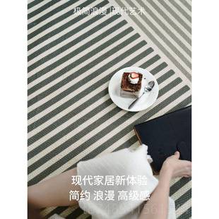 圆形地毯客厅式 正品 几油风卧室奶床边毯现轻奢沙发茶毯高级椅子法