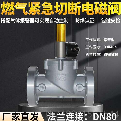 正品天燃然气气门管道/电磁式紧急切断阀DN2025/32/40/50安信工业