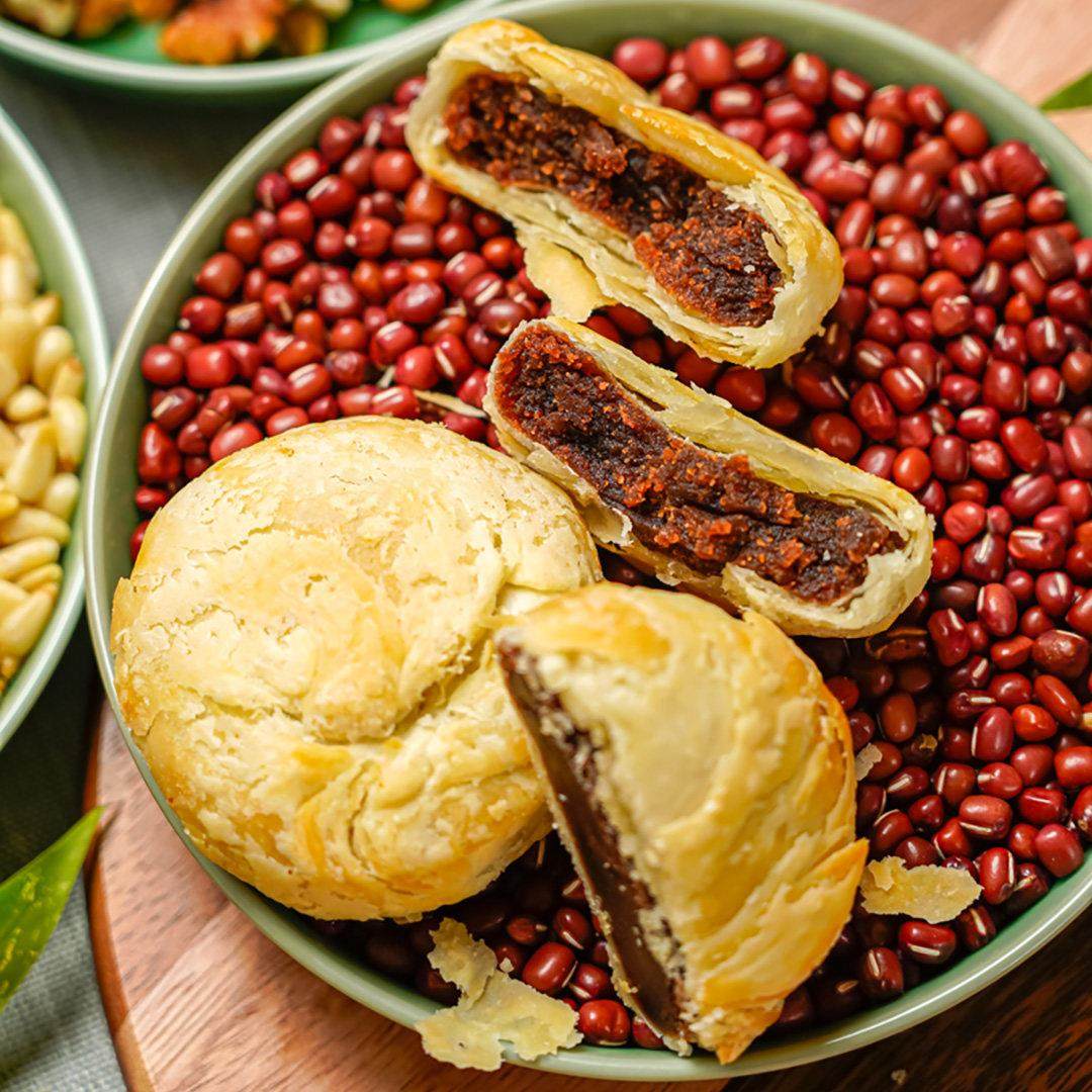 【闪购当天到】龙华素斋现烤月饼当晚送达10点截单多种爆款口味