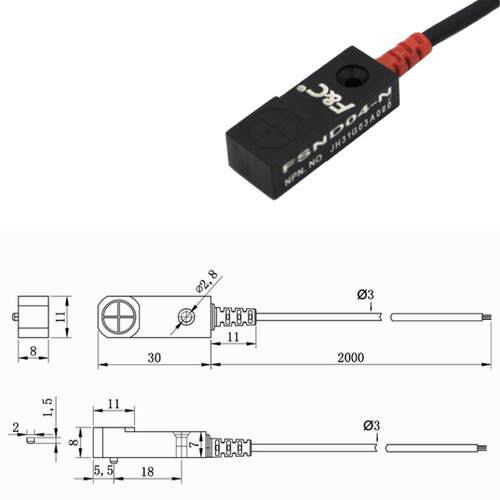 原装F&C嘉准小方型接近开关FSND02-N/P金属感应传感器FSND04-N