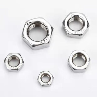 精选304不锈钢A2-70 1型六角螺帽GB/T6170螺母M5M6M8M10M12M14M16