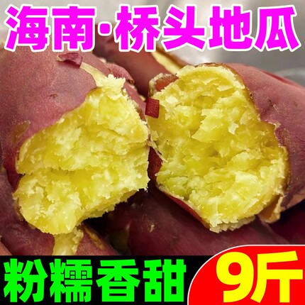 正宗海南桥头地瓜9斤新鲜产地直发富硒板栗番薯红薯地瓜农家自种