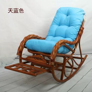 可拆洗摇椅垫摇摇椅坐垫藤椅座椅躺椅逍遥椅垫子靠背垫子加厚连体
