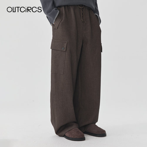OUTCiRCS秋季宽松工装直筒裤