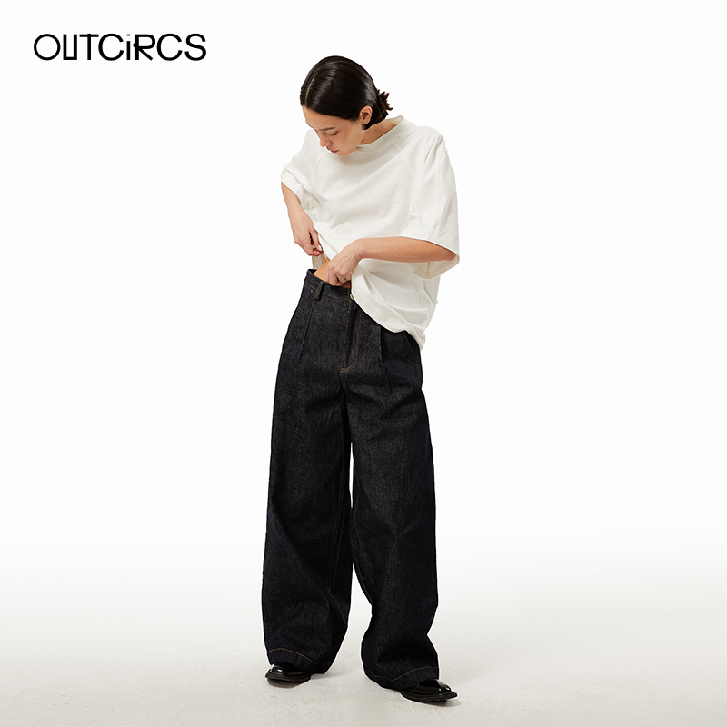 OUTCiRCS廓形感休闲牛仔裤子春夏