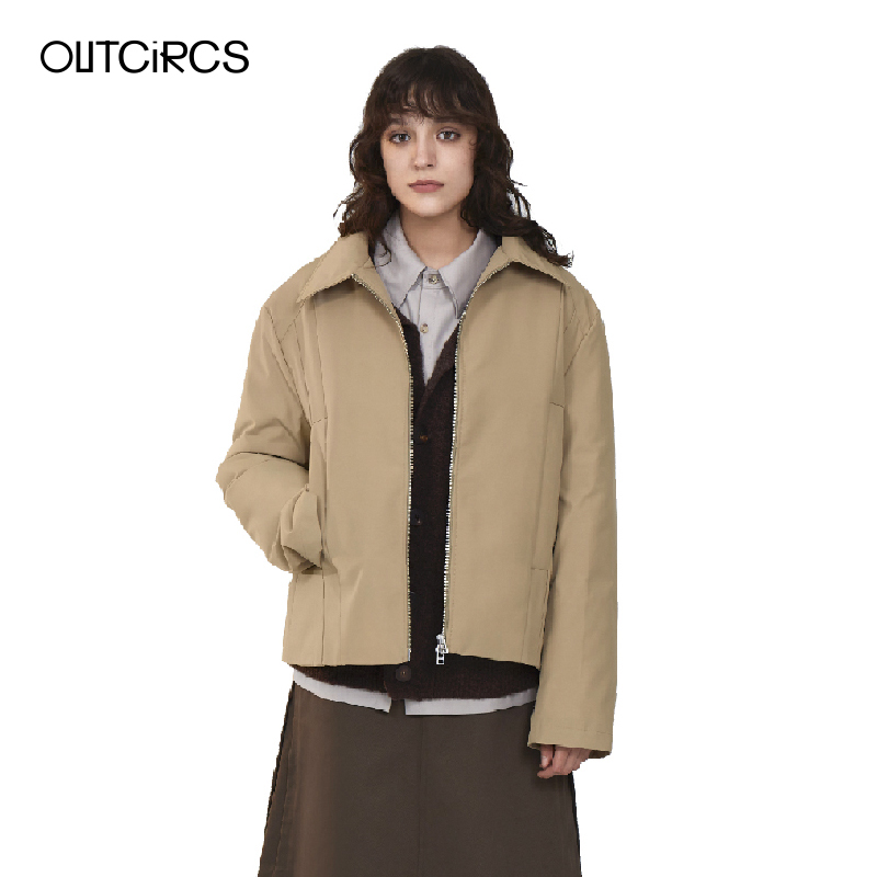 OUTCiRCS冬季棉服打褶廓形