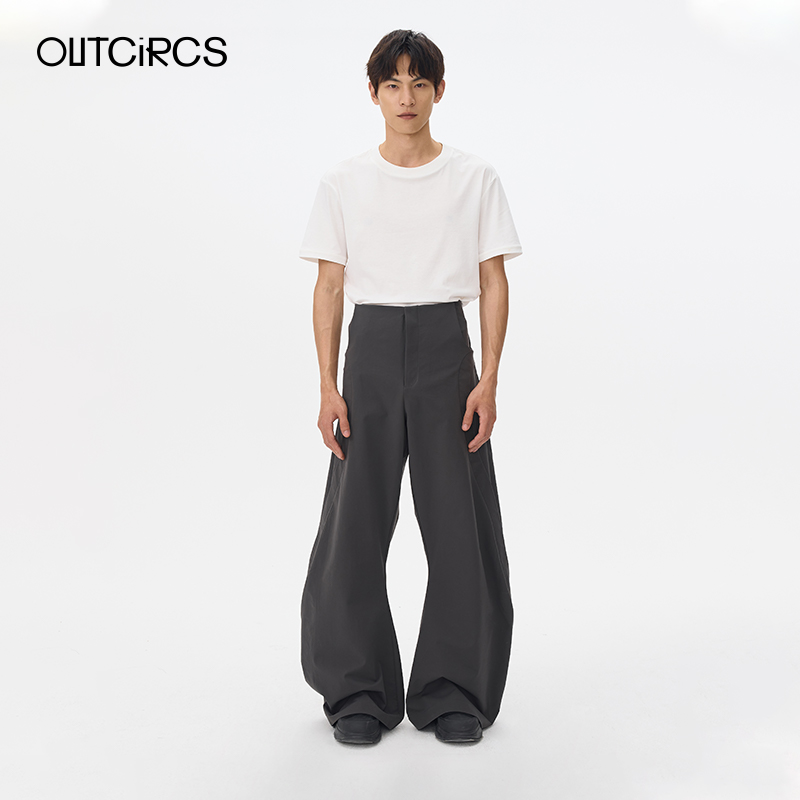 OUTCiRCS3D弯刀长裤宽松休闲裤