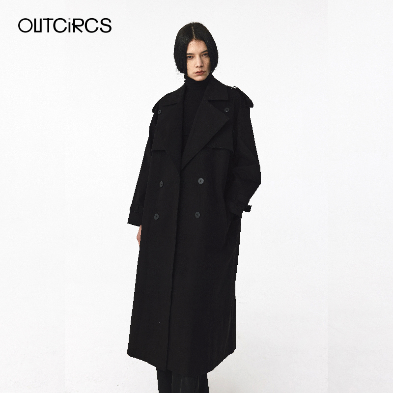 OUTCiRCS双排扣工装翻领风