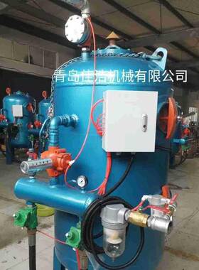 青岛抛丸清理机手动喷砂罐吊钩式钢材钢管抛丸混泥土机悬挂式