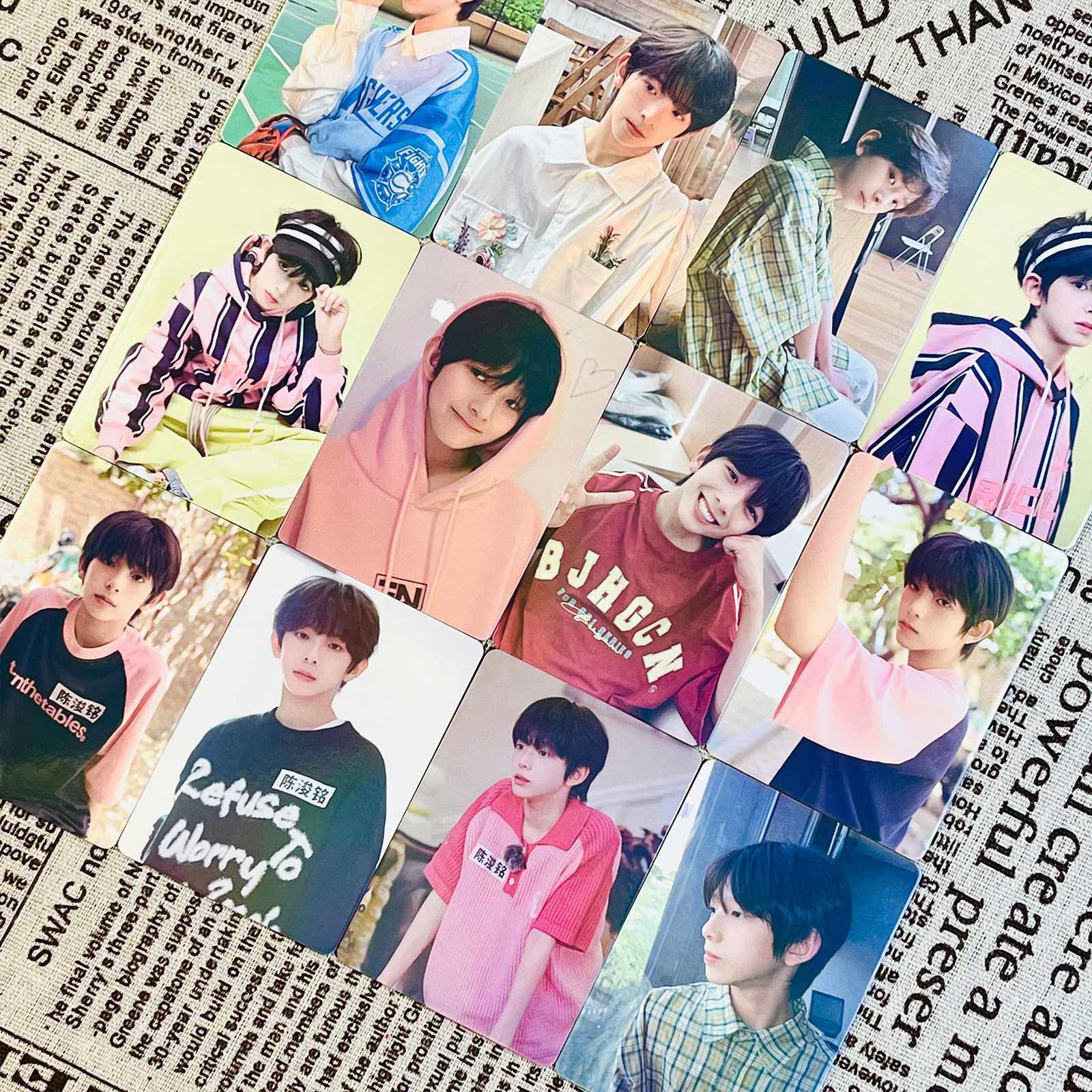 陈浚铭镭射小卡55张写真周边同款新专辑拍立得自印LOMO闪卡应援物