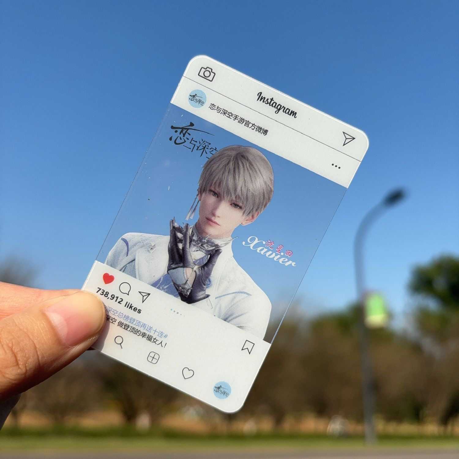 新恋与深空pvc透卡小红书动漫ins风周边沈星回祁煜黎深秦彻拍立得