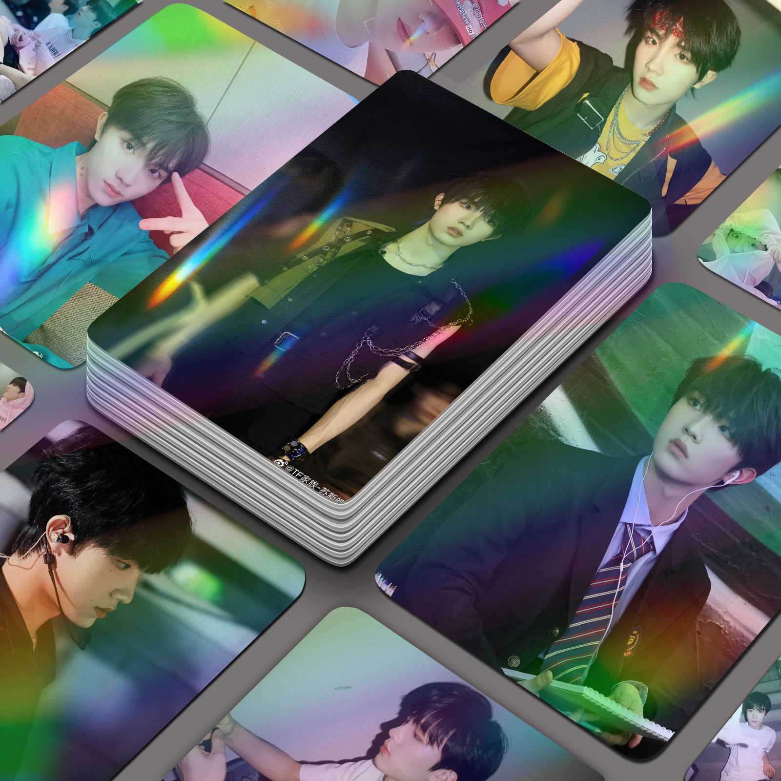 苏新皓小卡56张TF家族三代个人周边不重复高颜值照片自印卡LOMO卡