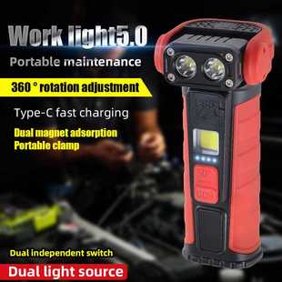 Cross border mini convenient rotating flashlight hand-held l