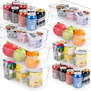 厨房冰箱组合收纳盒透明PET盒食品饮料整理储物盒分层收纳PET材质