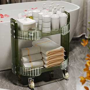 便携式小推车可移动浴室卫生间置物架家用卧室客厅多层轻奢收纳架