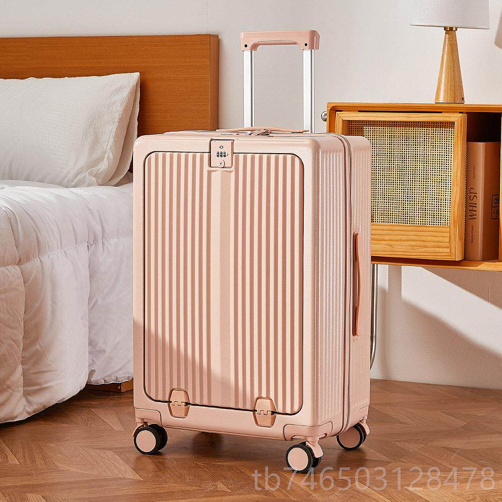 高档空压行李箱20寸登机箱手缩提箱随真身旅行行李UB端口密码S拉