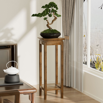 花架置物架阳台落地式室内客厅装饰摆件花台实木多层多肉花盆架子