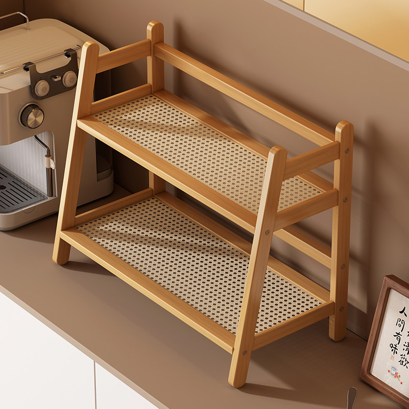 桌面办公室多功能茶杯架简易台面花架子阳台家用楠竹多层收纳层架,住宅家具,花架/花几,淘宝优惠券,粉丝福利购,淘宝优惠卷