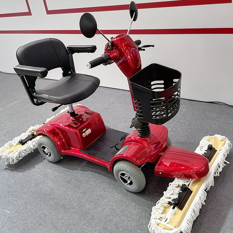 常青电动尘推车厂家三轮四轮小型家用尘推车商场公司用驾驶尘推车