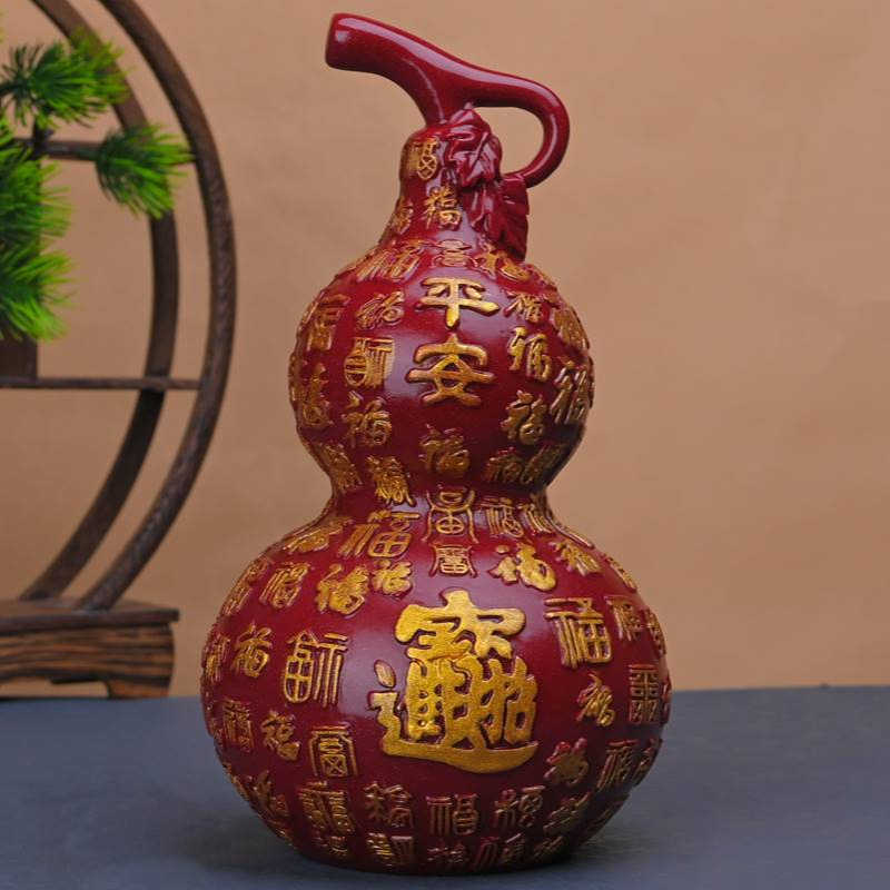 百福葫芦新中式客厅电视柜酒柜开业摆件办公室玄关桌面装饰品