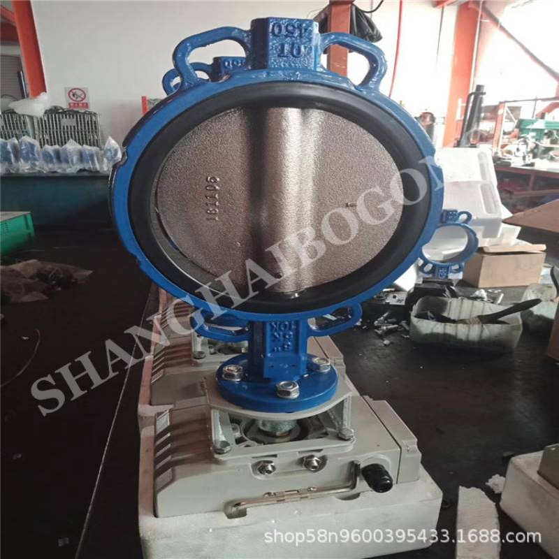 D971XP-10P 不锈钢板电动软密封对夹蝶阀 DN125 水用管道蝶阀