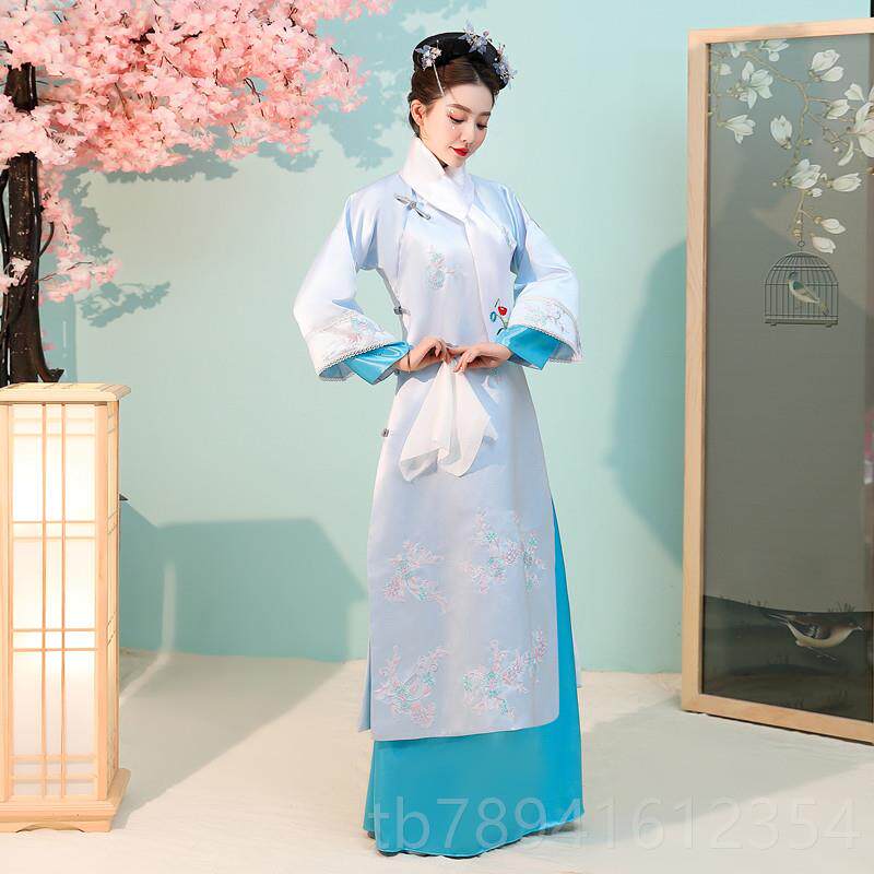 高档清朝古装古格服装满旗服女族代宫女娘娘嬷嬷宫廷甄格嬛传演出