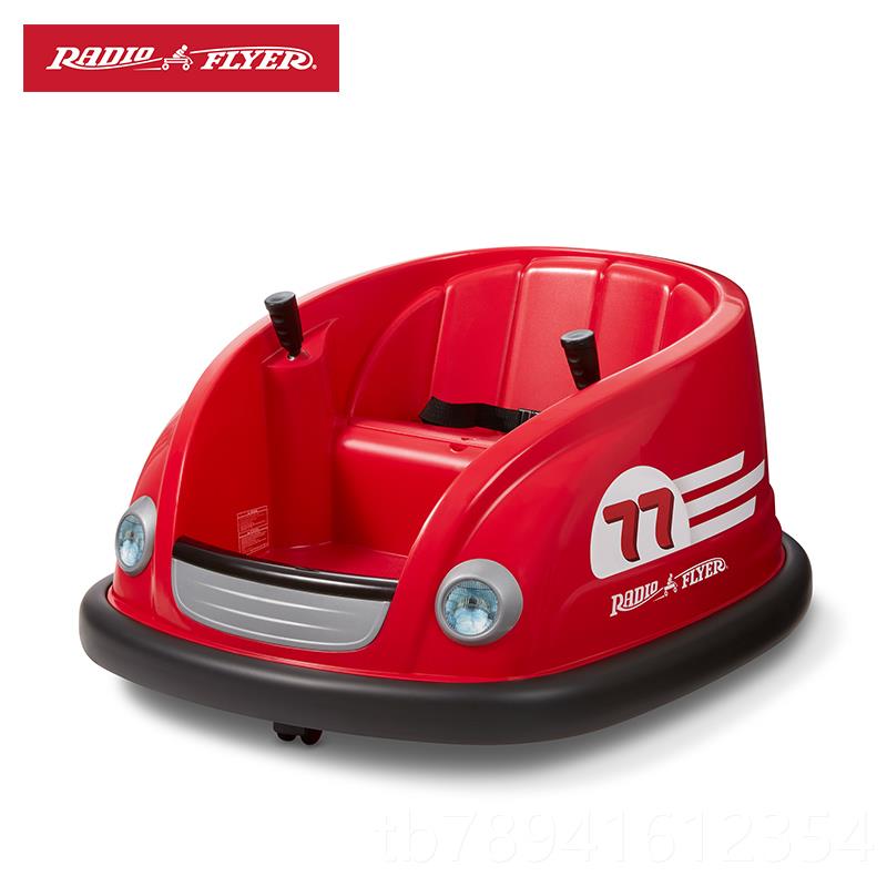 高档美国RaioFly丁er儿童d遥控电动车碰碰车可坐电动车卡车人充电