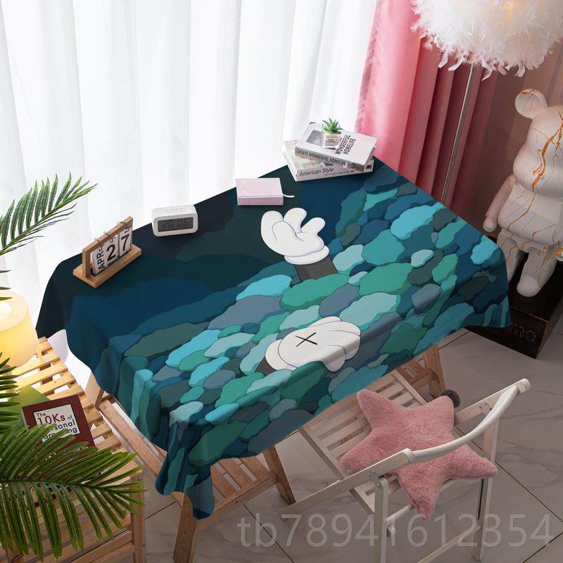 高档防水餐桌布网红黑色防尘轻奢高脑级感茶几布艺烫台布电桌垫防,居家布艺,桌布,淘宝优惠券,粉丝福利购,淘宝优惠卷