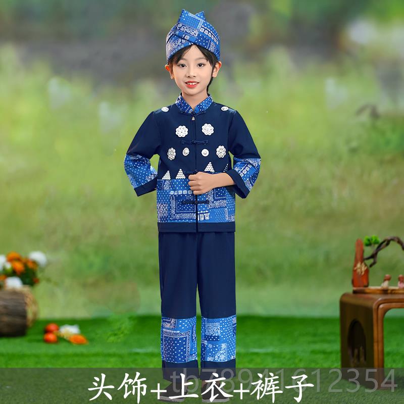 高档新款广西壮男族三月民族三服装女布依族族苗族彝少数民族服装